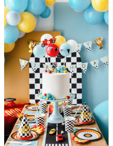 Balonowy topper na tort Autko, mix, 29 cm