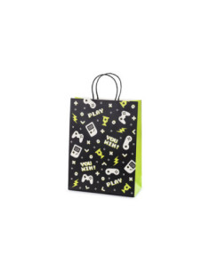 Torebka na prezenty Gamepady, 10x24x32 cm, mix