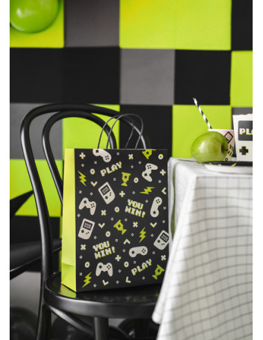 Torebka na prezenty Gamepady, 10x24x32 cm, mix