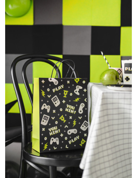 Torebka na prezenty Gamepady, 10x24x32 cm, mix