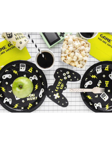 Talerzyki Gamepady, 23 cm, mix (1 op. / 6 szt.)