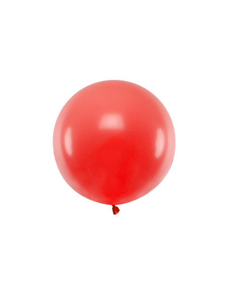 Balon okrągły 60 cm, Pastel Poppy Red