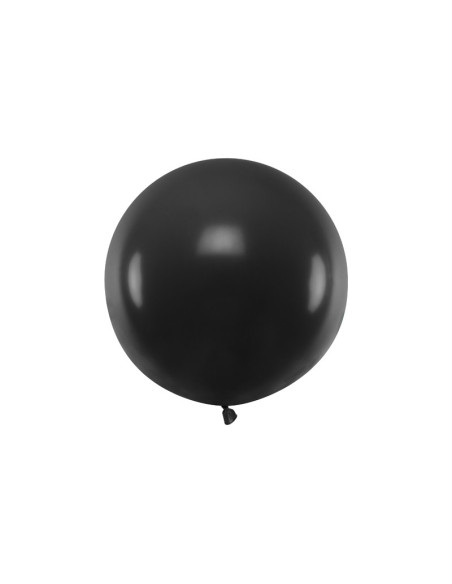 Balon okrągły 60 cm, Pastel Black