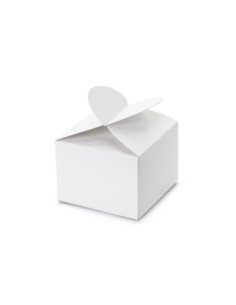 Pudełeczka Serce, białe 6 x 5 x 6 cm (1 op. / 10 szt.)