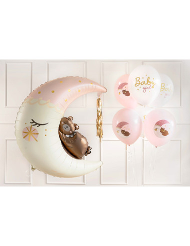 Balony 30 cm, Baby girl, mix (1 op. / 6 szt.)