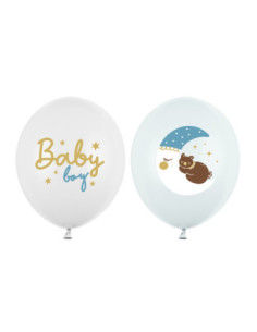 Balony 30 cm, Baby boy, mix (1 op. / 50 szt.)