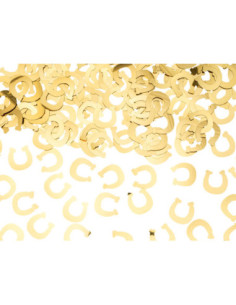 Konfetti Podkowy, złoty, 15g