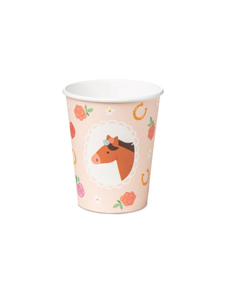 Kubeczki Koń, 220 ml, mix (1 op. / 6 szt.)