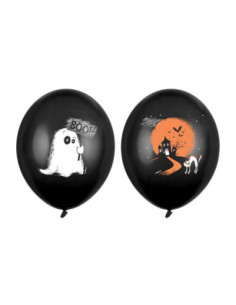 Balony 30cm, Duszek, Pastel Black (1 op. / 6 szt.)