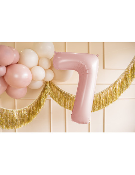 Balon foliowy Cyfra ''7'', 72cm, jasny różowy