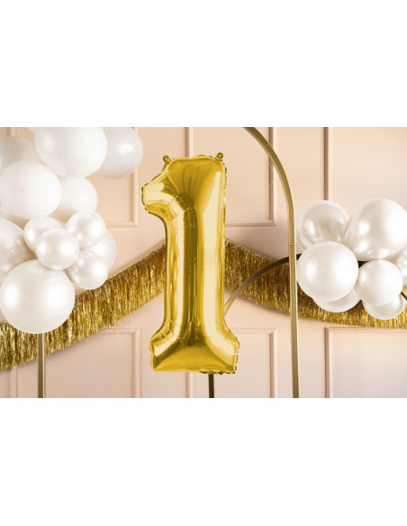 Balon foliowy Cyfra ''1'', 72cm, jasny złoty