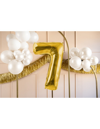 Balon foliowy Cyfra ''7'', 72cm, jasny złoty