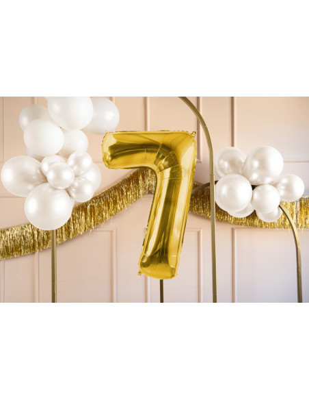 Balon foliowy Cyfra ''7'', 72cm, jasny złoty