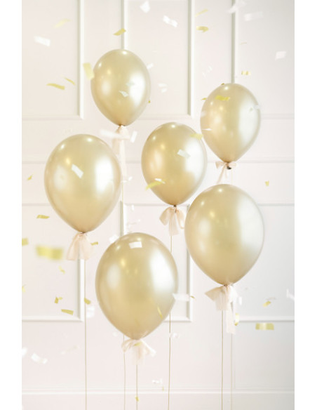Balony Strong 30 cm, Metallic Cold Gold (1 op. / 100 szt.)