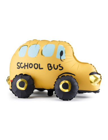 Balon foliowy stojący Autobus, mix, 66x36 cm