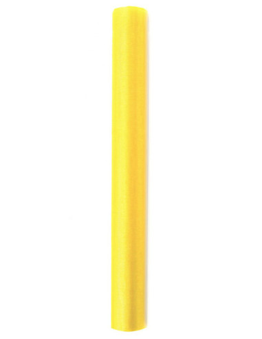 Organza Gładka, żółty, 0,36 x 9m (1 szt. / 9 mb.)