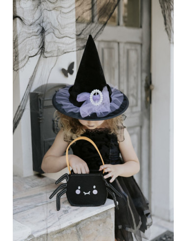 Torebka Halloween Pająk, czarna