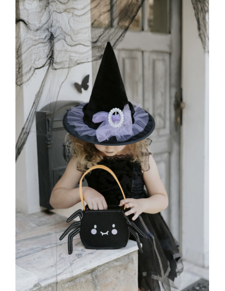Torebka Halloween Pająk, czarna