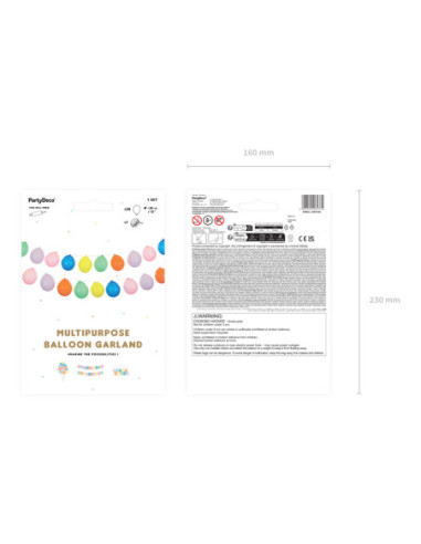 Girlanda balonowa 3w1, mix