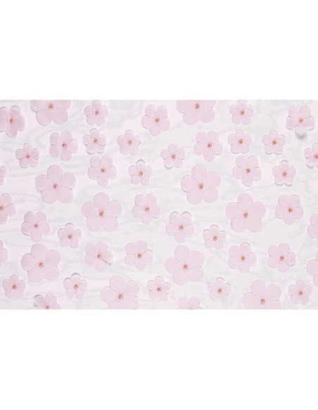 Bieżnik Kwiaty, jasny różowy, 26 x 500 cm