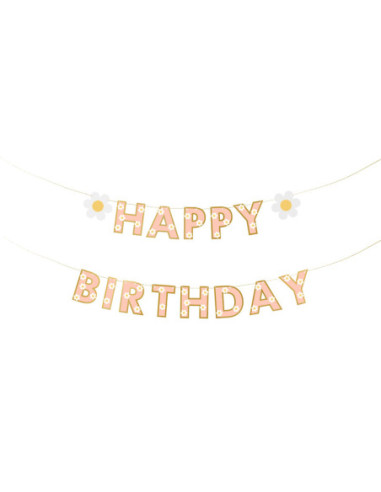 Baner Happy Birthday, mix, 200x14.5 cm