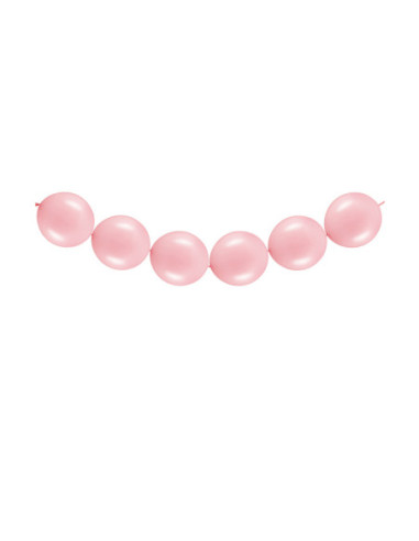 Balony z łącznikiem, 28cm, Pastel Baby Pink (1 op. / 20 szt.)