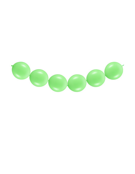 Balony z łącznikiem, 28 cm, Pastel Bright Green (1 op. / 20 szt.)
