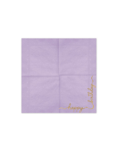 Serwetki Happy Birthday, mix, 33x33 cm (1 op. / 12 szt.)