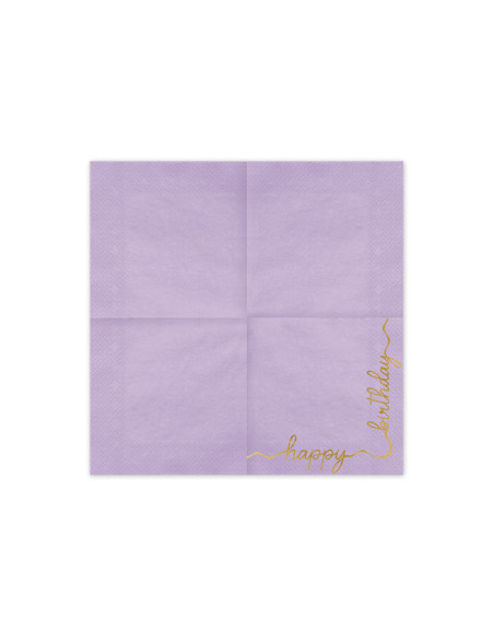 Serwetki Happy Birthday, mix, 33x33 cm (1 op. / 12 szt.)