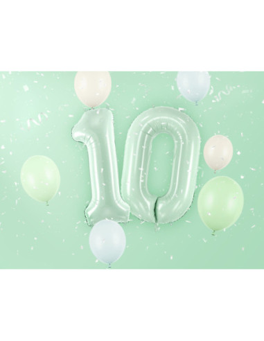 Balon foliowy Cyfra ''0'', 72cm, zieleń