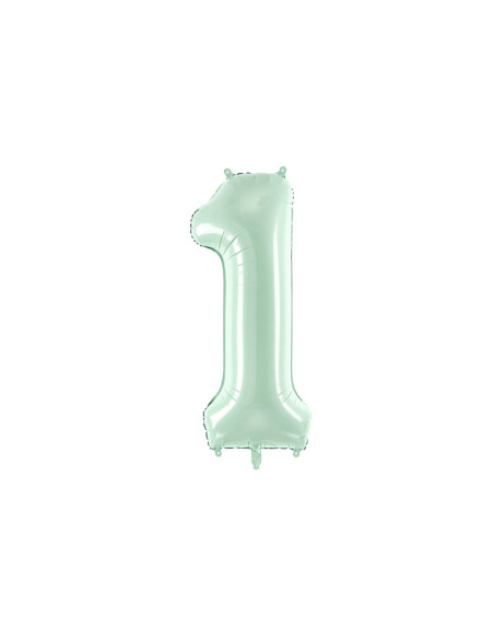Balon foliowy Cyfra ''1'', 72cm, zieleń