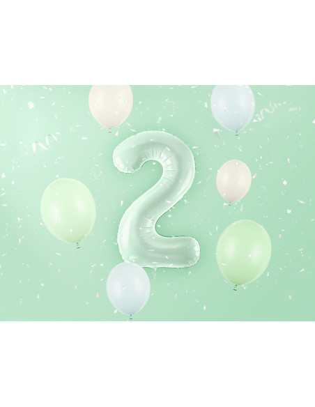 Balon foliowy Cyfra ''2'', 72cm, zieleń