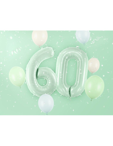 Balon foliowy Cyfra ''6'', 72cm, zieleń