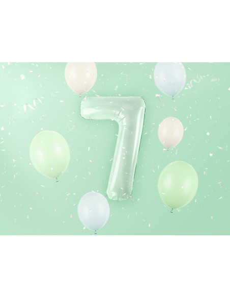 Balon foliowy Cyfra ''7'', 72cm, zieleń