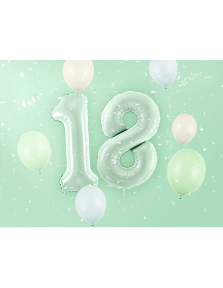 Balon foliowy Cyfra ''8'', 72cm, zieleń