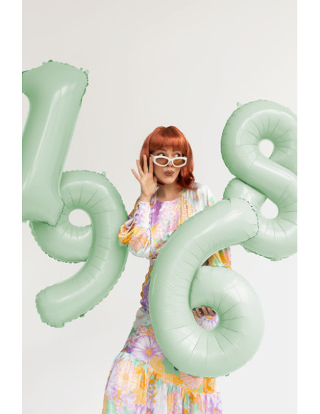 Balon foliowy Cyfra ''9'', 72cm, zieleń