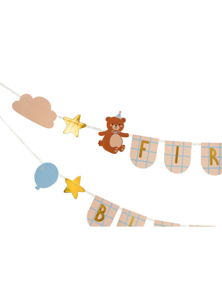 Baner First Birthday z misiami, 2,55 m
