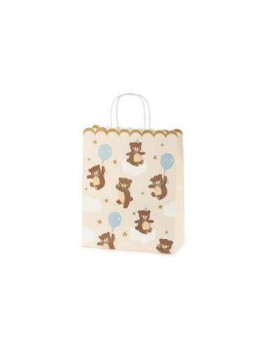Torebka na prezenty Misie, mix, 26x32.5x13 cm