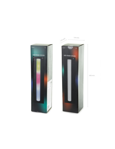 Pałka piankowa LED, 48 cm (1 op. / 9 szt.)