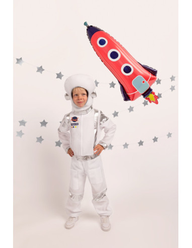 Strój Astronauta, biały, rozmiar 116-128 cm