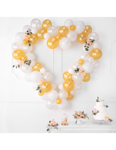 Balony Strong 27cm, Metallic Pure White (1 op. / 100 szt.)