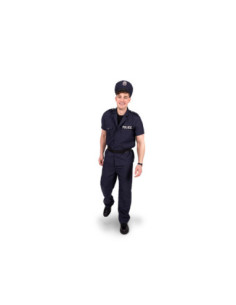 Strój Policjant, granatowy, rozmiar L