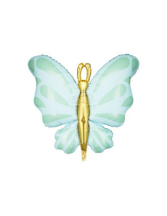 Balon foliowy Motyl, 69x69 cm, mięta