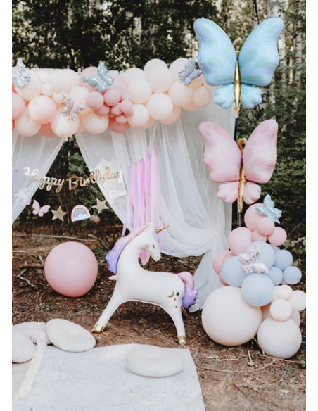 Balony foliowe do girland Motyle, mix, 19x23 cm (1 op. / 21 szt.)