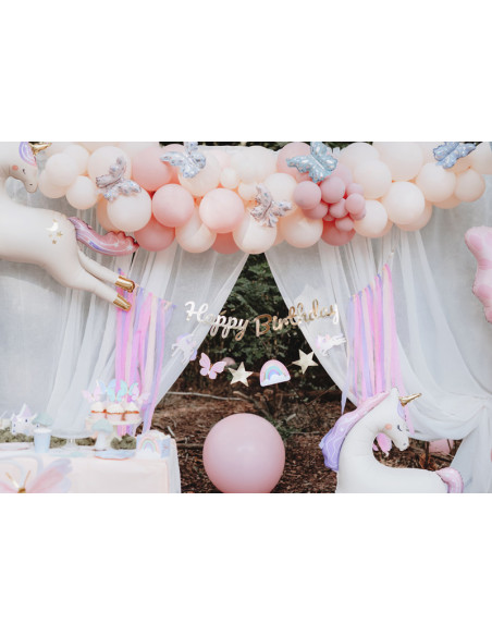 Baner Happy Birthday Jednorożec, 230x17.5 cm, mix