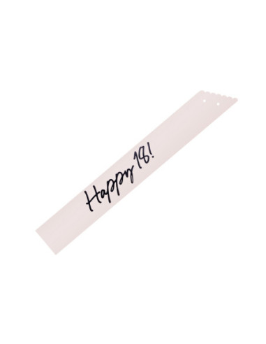 Szarfa Happy 18, krem, 76 cm