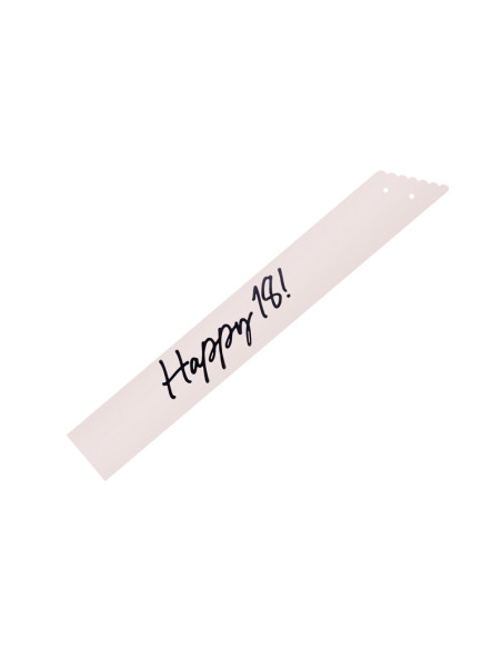 Szarfa Happy 18, krem, 76 cm