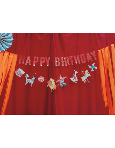 Baner Happy Birthday Cyrk, 275 cm, mix