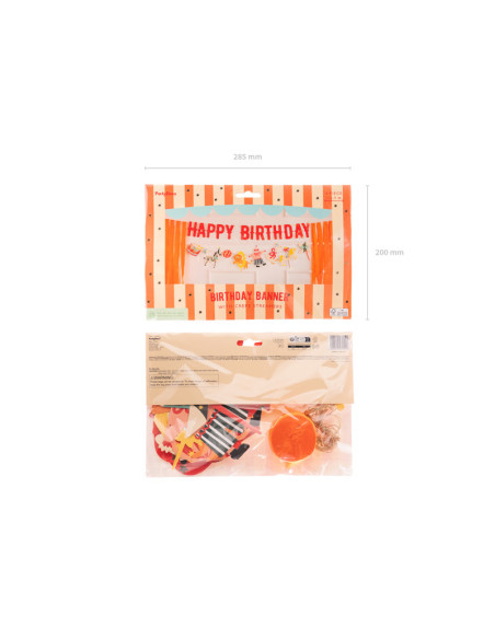 Baner Happy Birthday Cyrk, 275 cm, mix