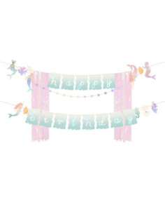Baner Happy Birthday Syrenka, 130x100cm, mix